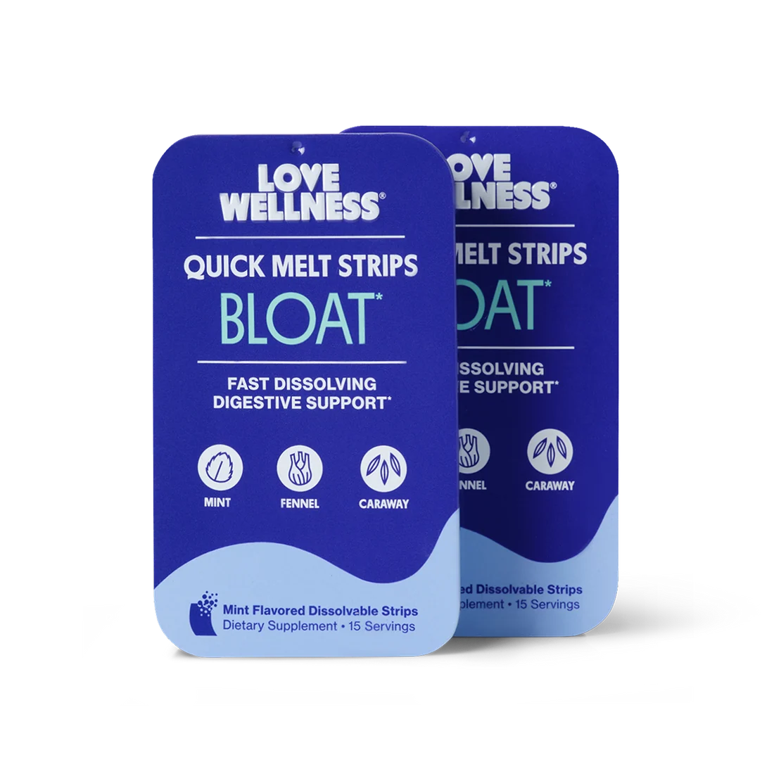 Love Wellness BLOAT Quick Melt Strips