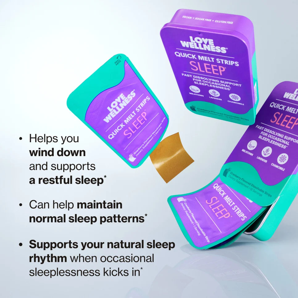 Love Wellness SLEEP Quick Melt Strips