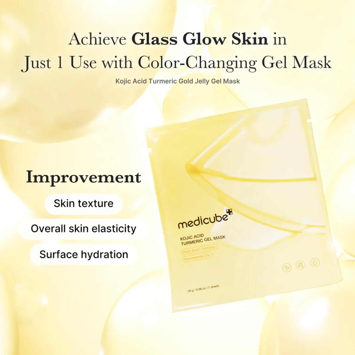 Medicube - Kojic Acid Turmeric Gold Jelly Gel Mask