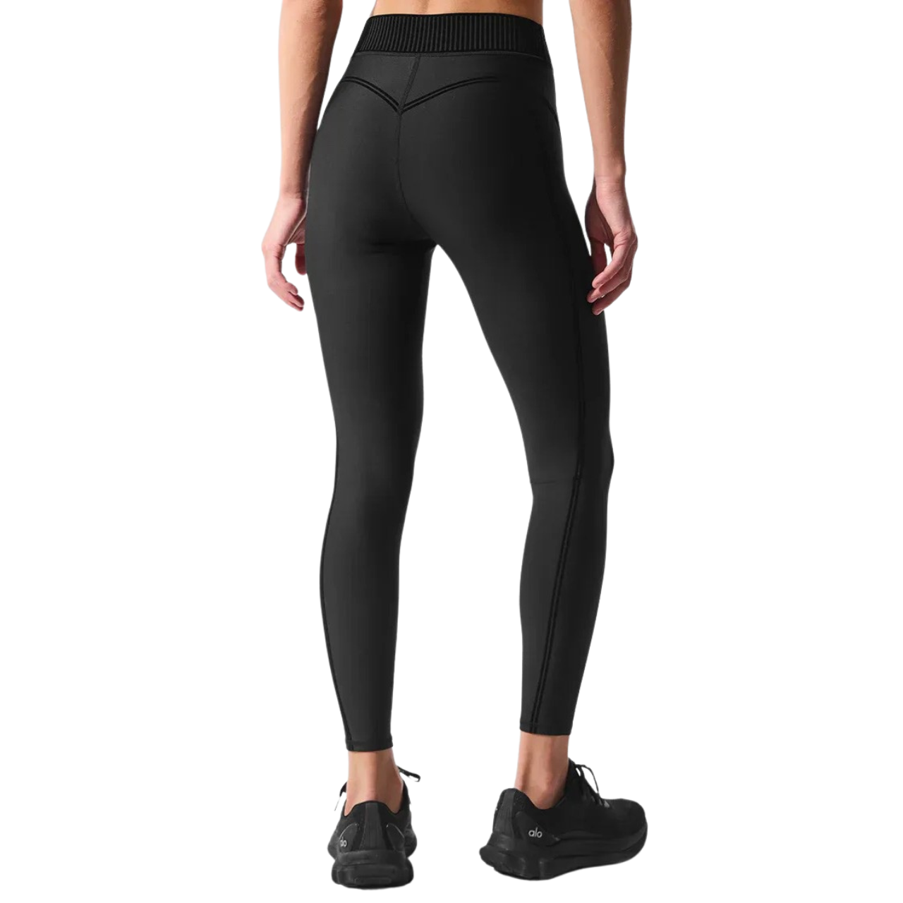Alo Yoga - Legging Airlift High-waist 7/8 Line Up Black