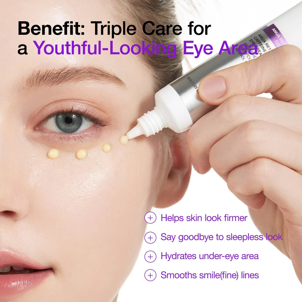 ANUA Retinol 0.1 Caffeine Revitalizing Eye Cream