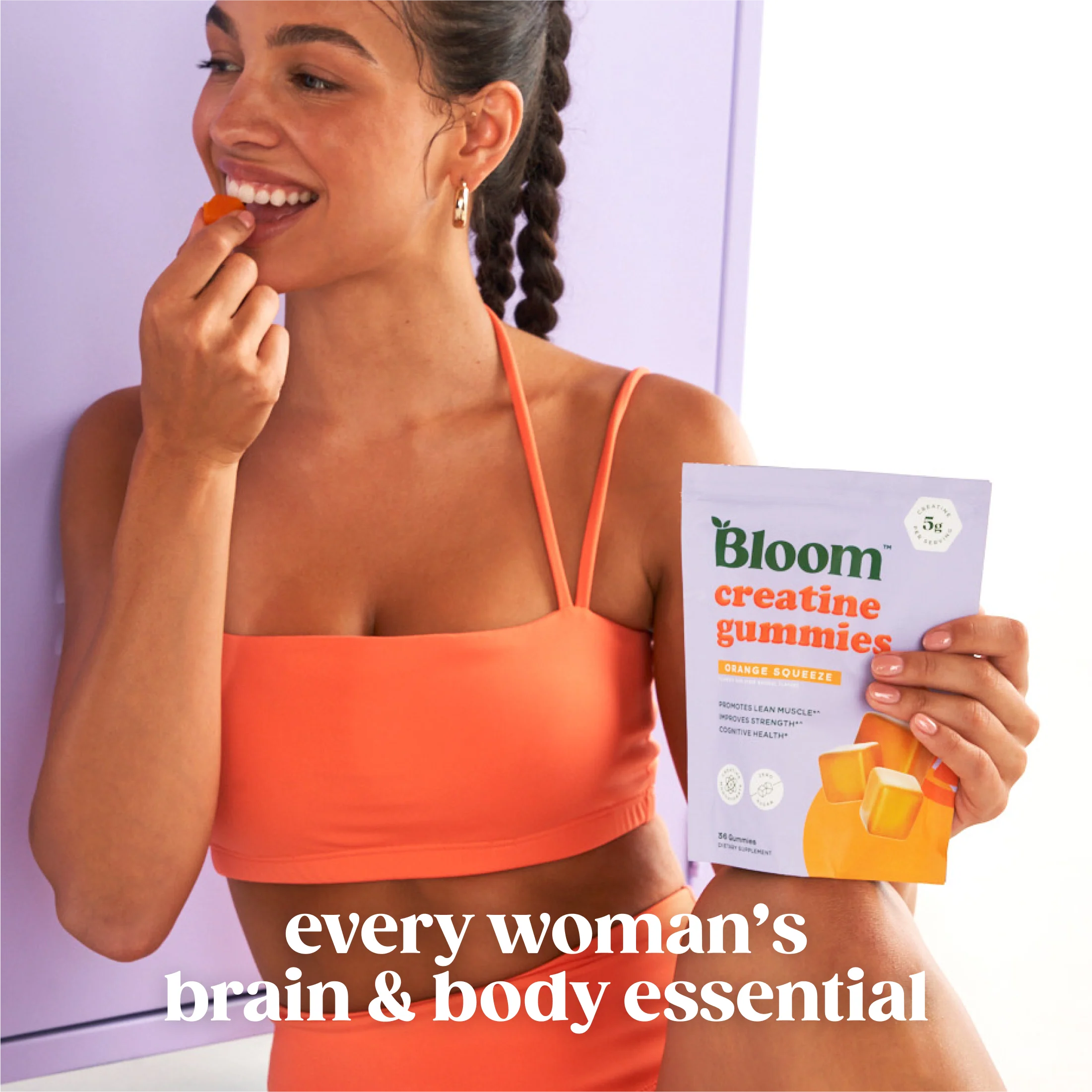 Bloom – Creatine Gummies Orange Squeeze