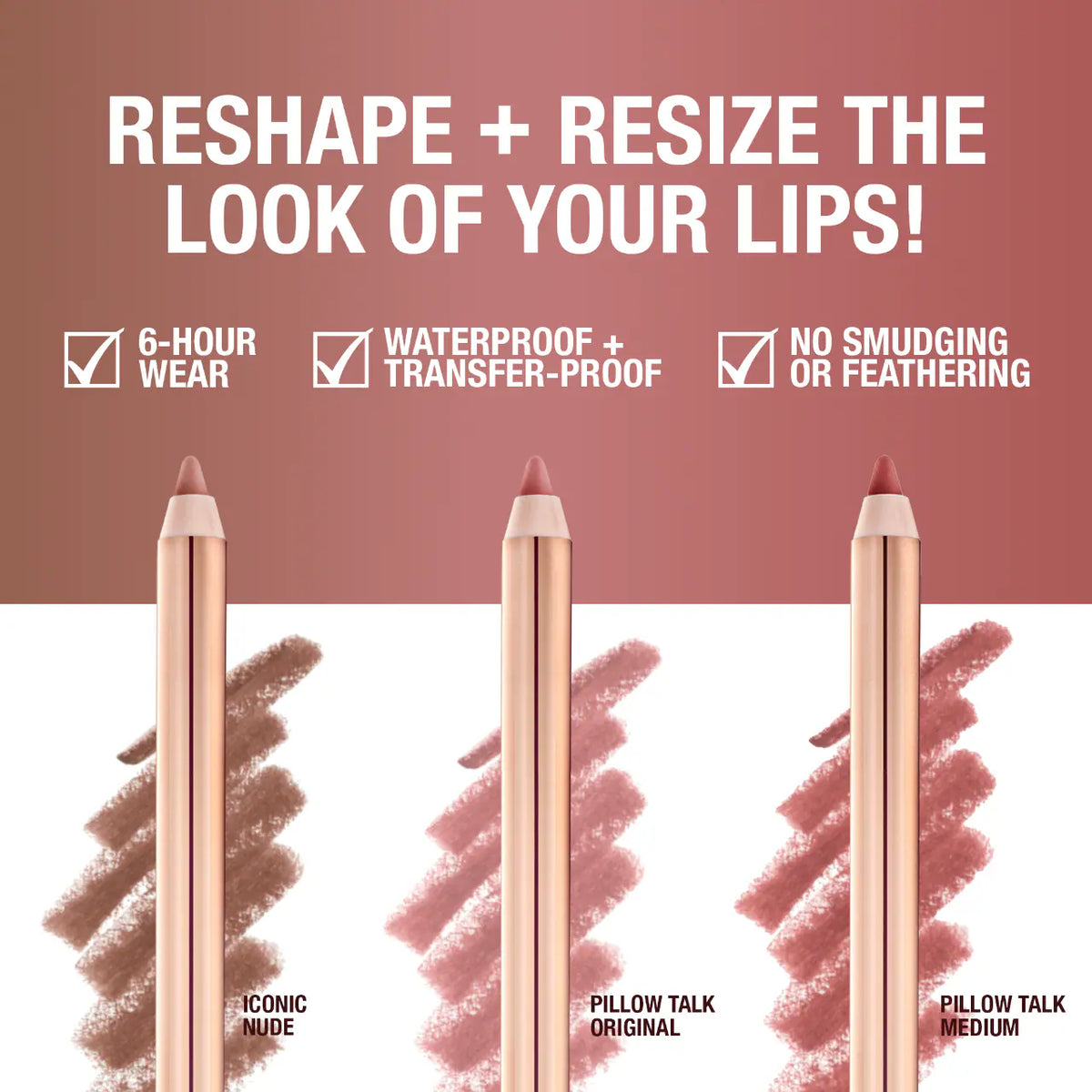 Charlotte Tilbury Mini Iconic Lip Cheat Lip Liner Trio