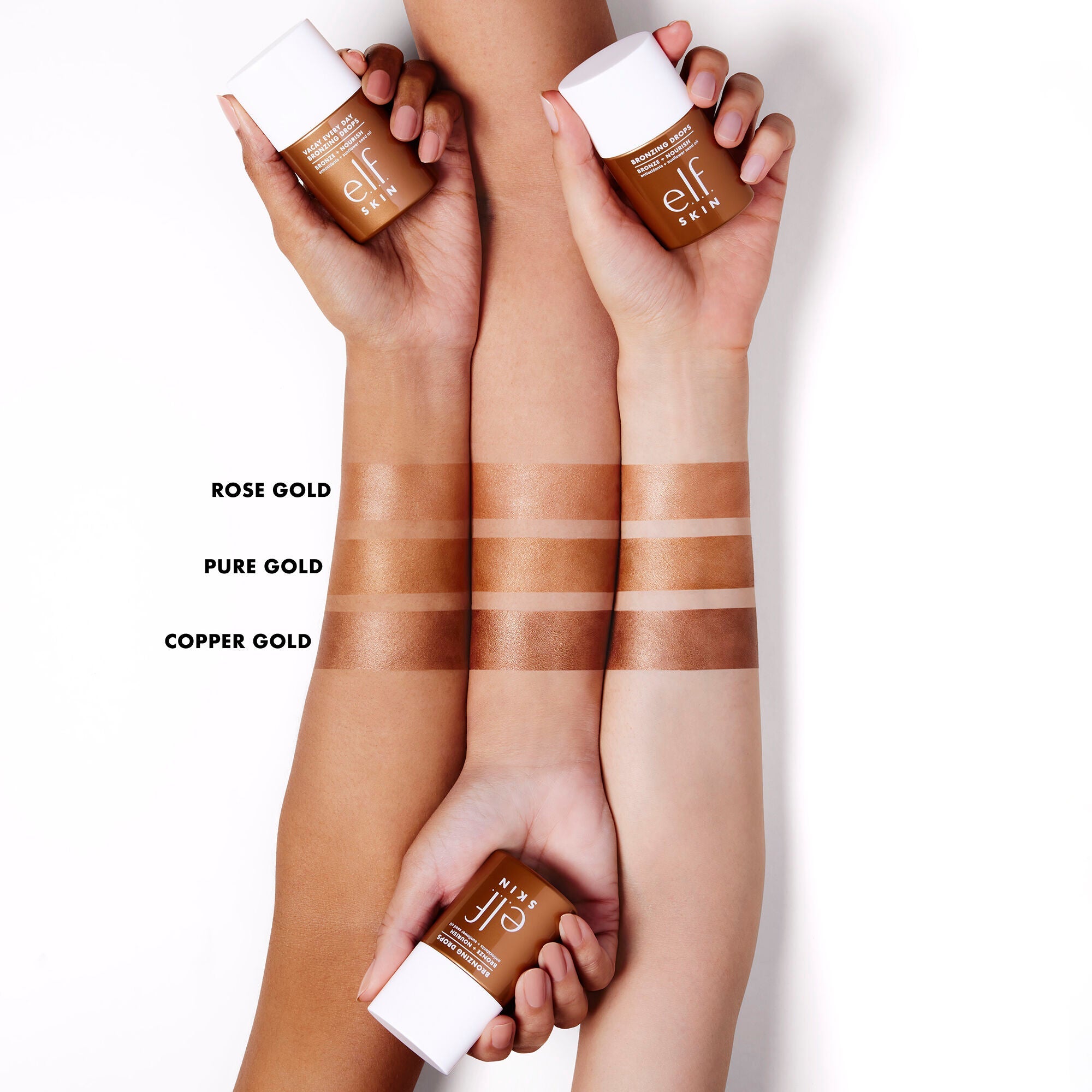 Elf Bronzing Drops - Rose Gold (Light)