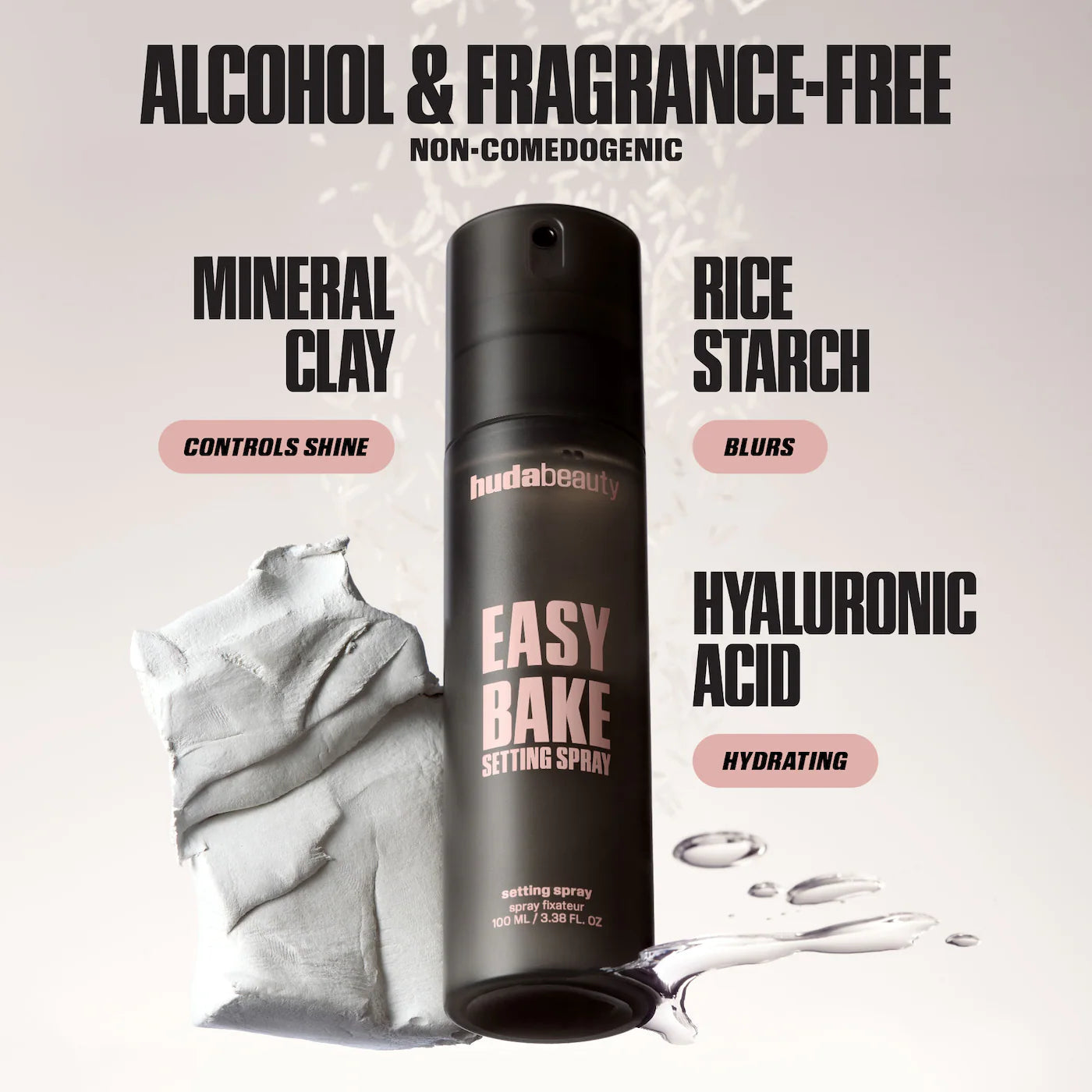 Huda Beauty Easy Bake Setting Spray with 16-Hour Wear (Full Size)