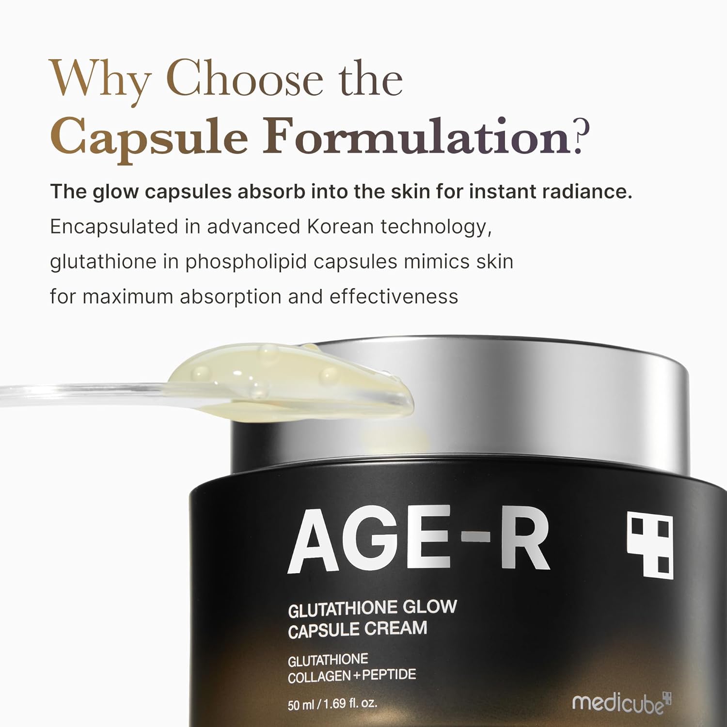 Medicube AGE-R Glutathione Glow Capsule Cream