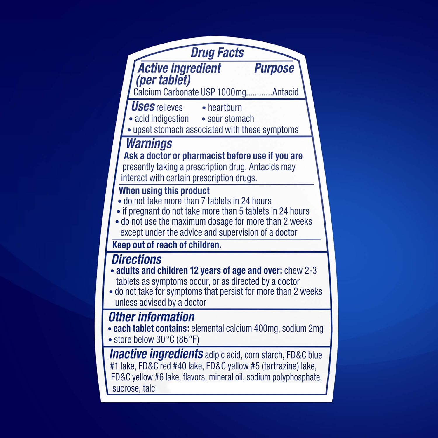 TUMS Ultra Strength 1000
