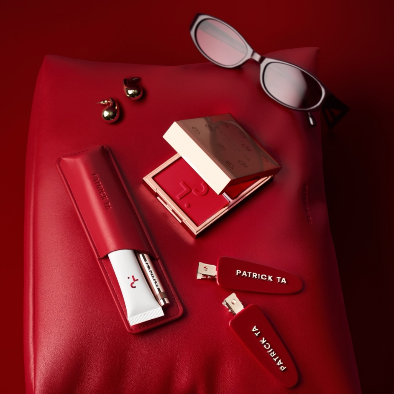Patrick Ta Limited-Edition Red Puffer Clutch