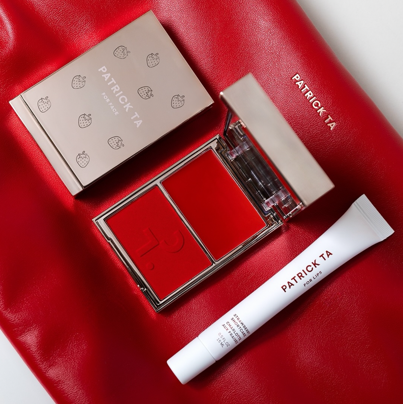 Patrick Ta Limited-Edition Red Puffer Clutch