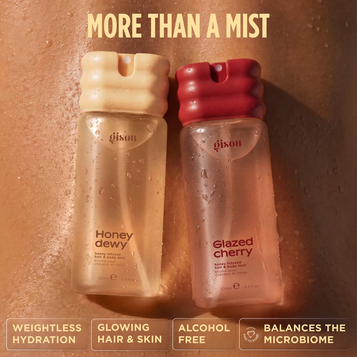 Gisou Honey Infused Hair & Body Mist Honey Dewy
