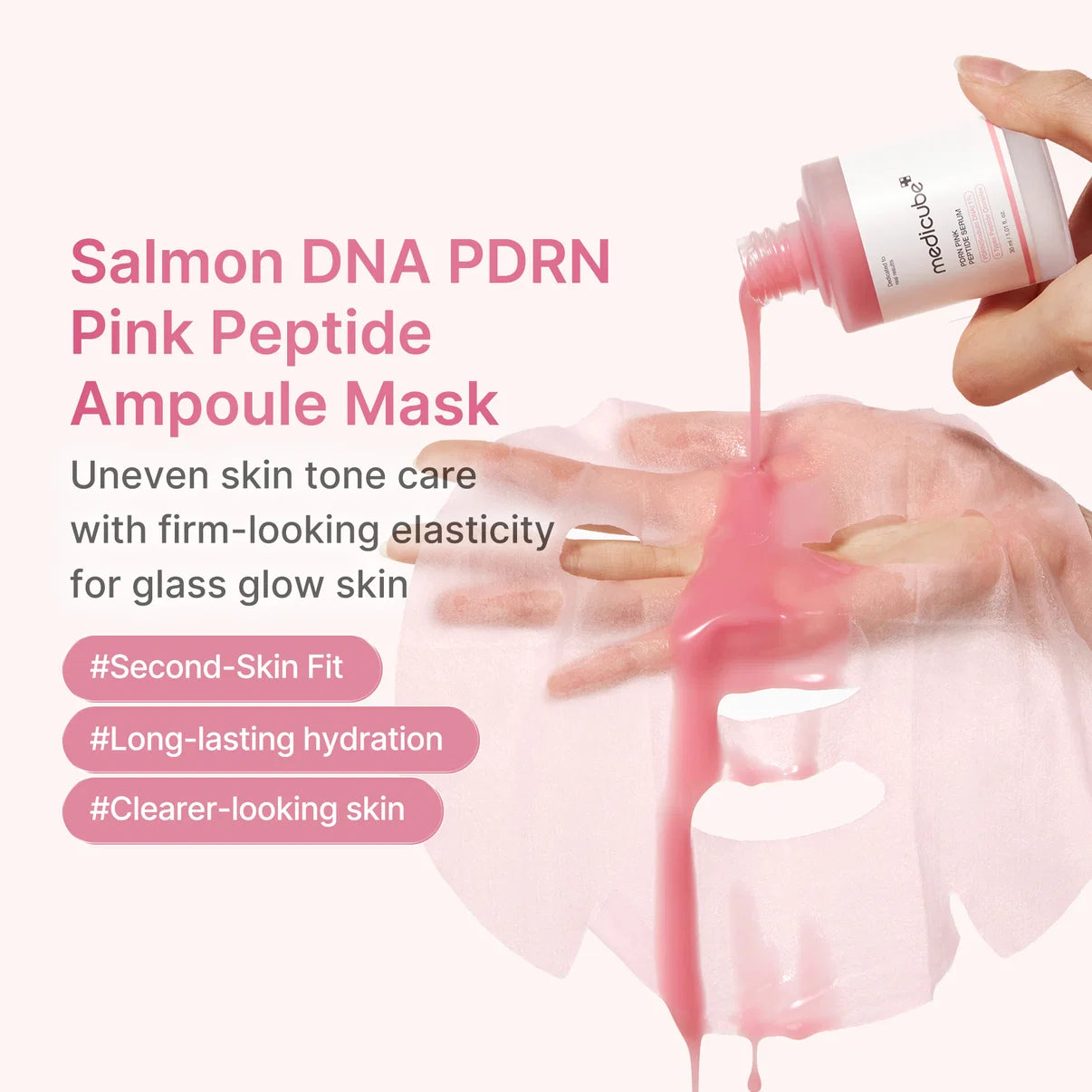 Medicube PDRN Pink Peptide Ampoule Mask (Lançamento)