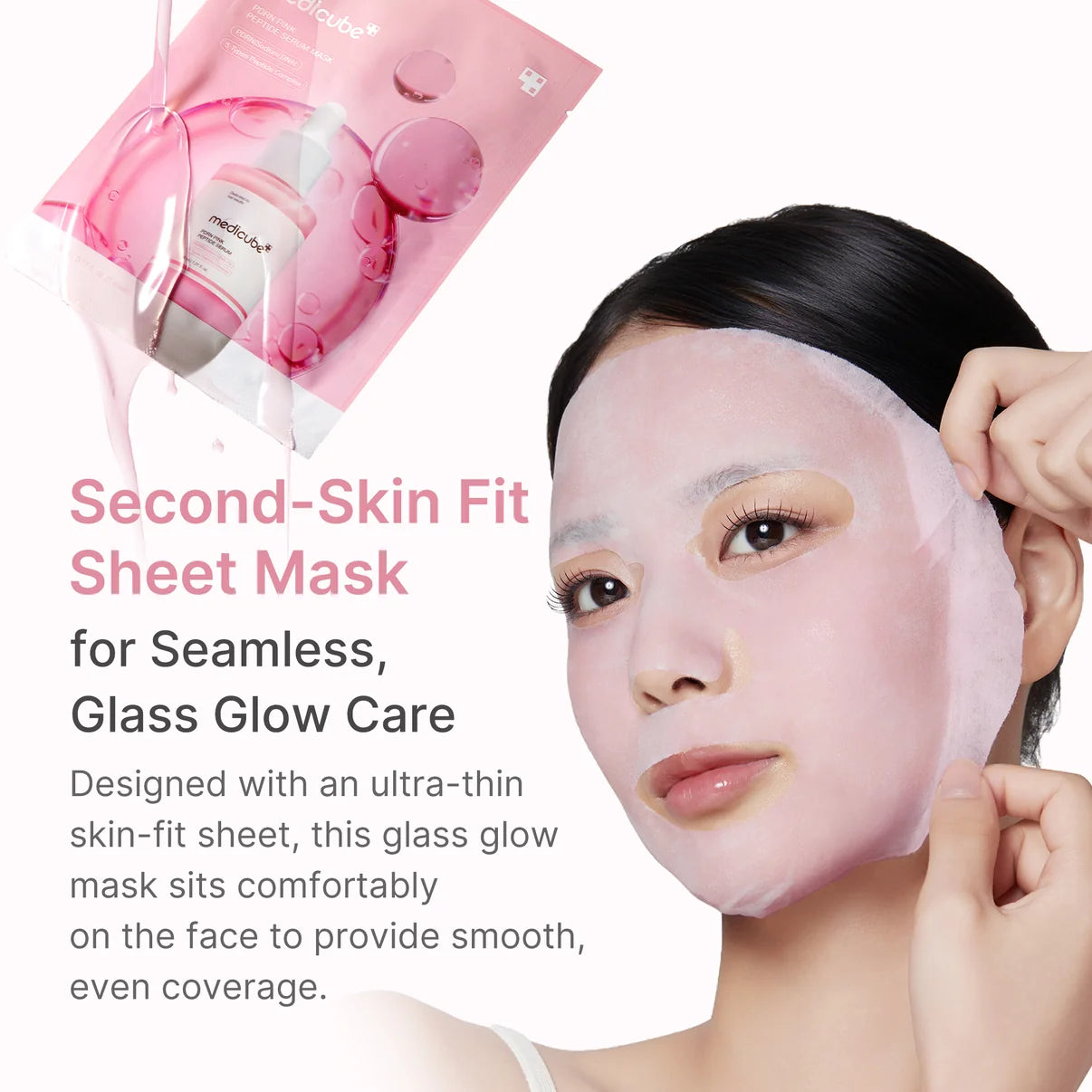 Medicube PDRN Pink Peptide Ampoule Mask (Lançamento)