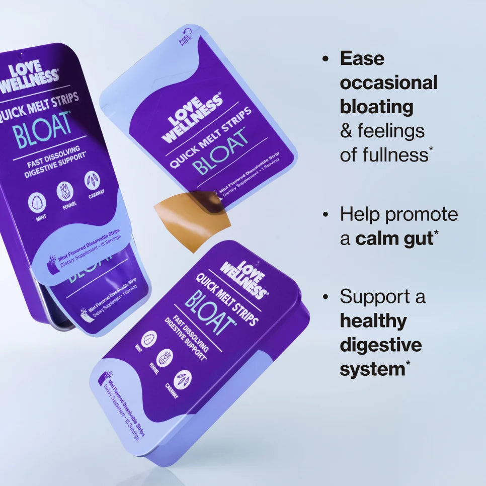 Love Wellness BLOAT Quick Melt Strips