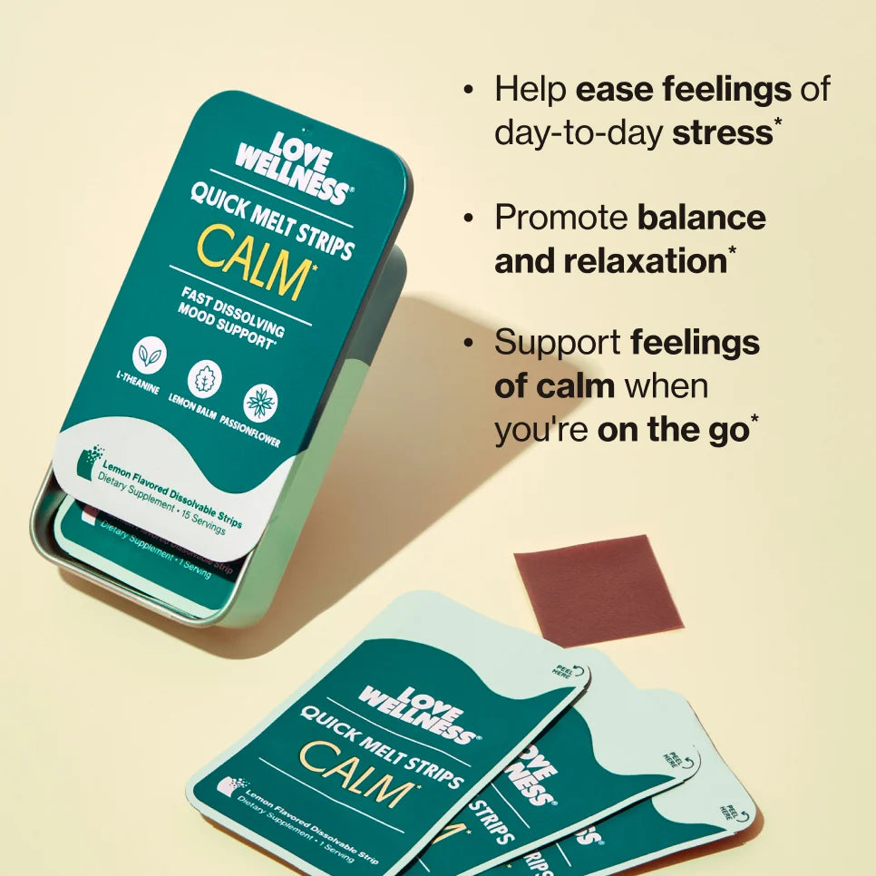 Love Wellness CALM Quick Melt Strips