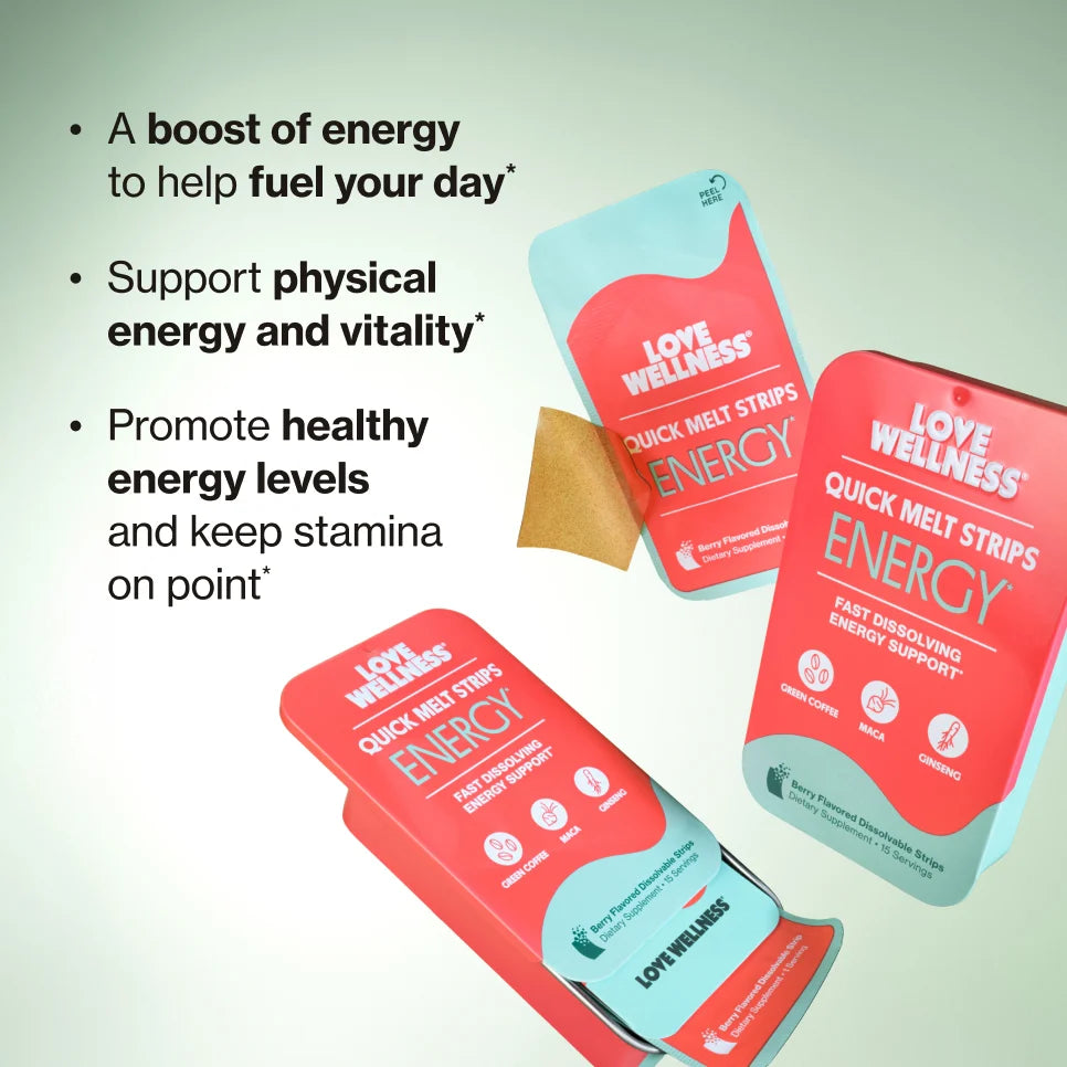 Love Wellness ENERGY Quick Melt Strips