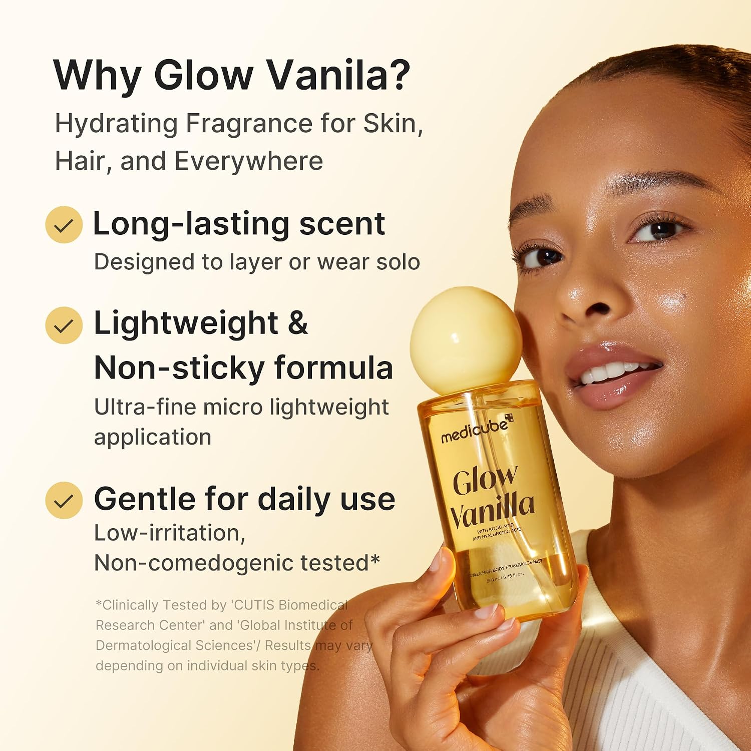 Medicube Glow Vanilla Hair & Body Fragrance Mist (250ml)