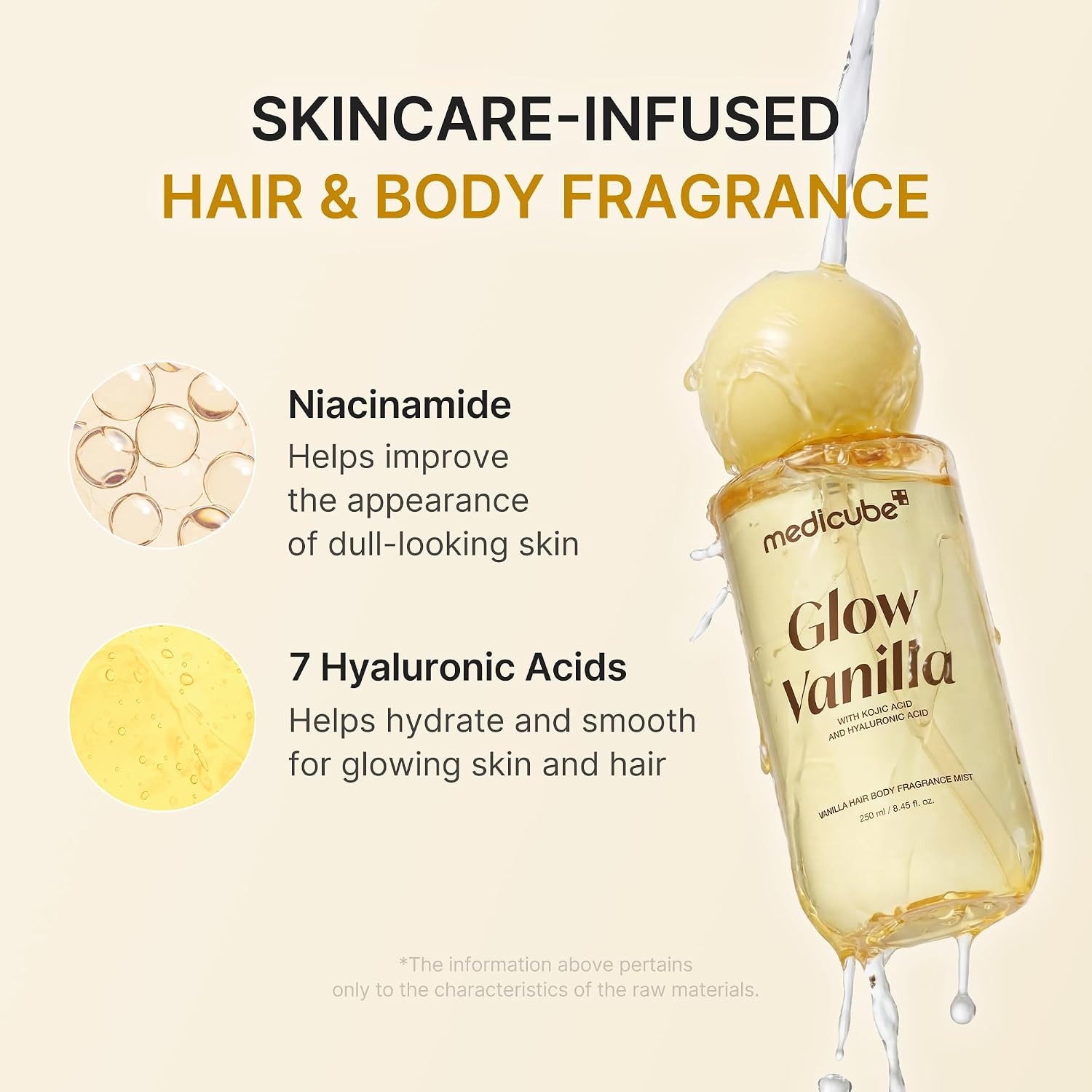 Medicube Glow Vanilla Hair & Body Fragrance Mist (250ml)