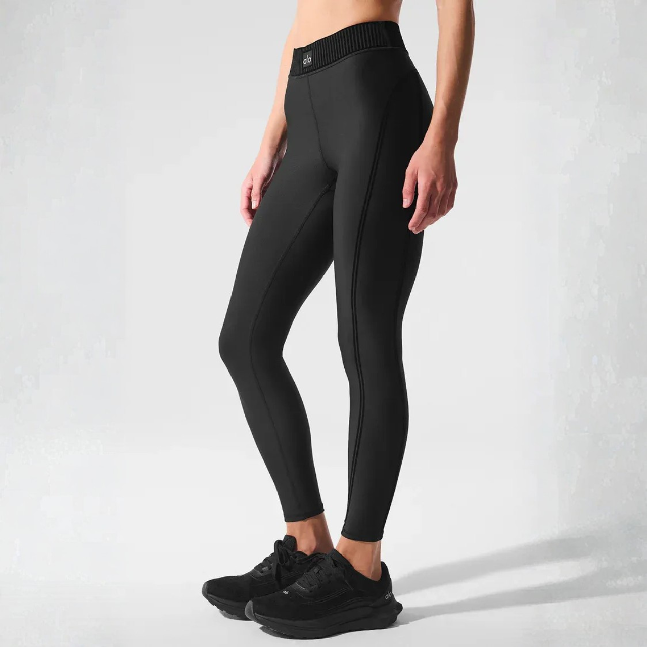 Alo Yoga - Legging Airlift High-waist 7/8 Line Up Black