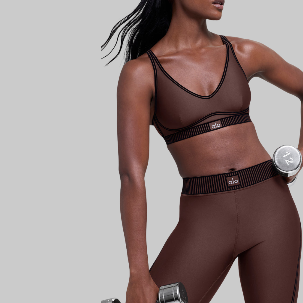 Alo Yoga - Legging Airlift High-waist 7/8 Line Up Brownstone