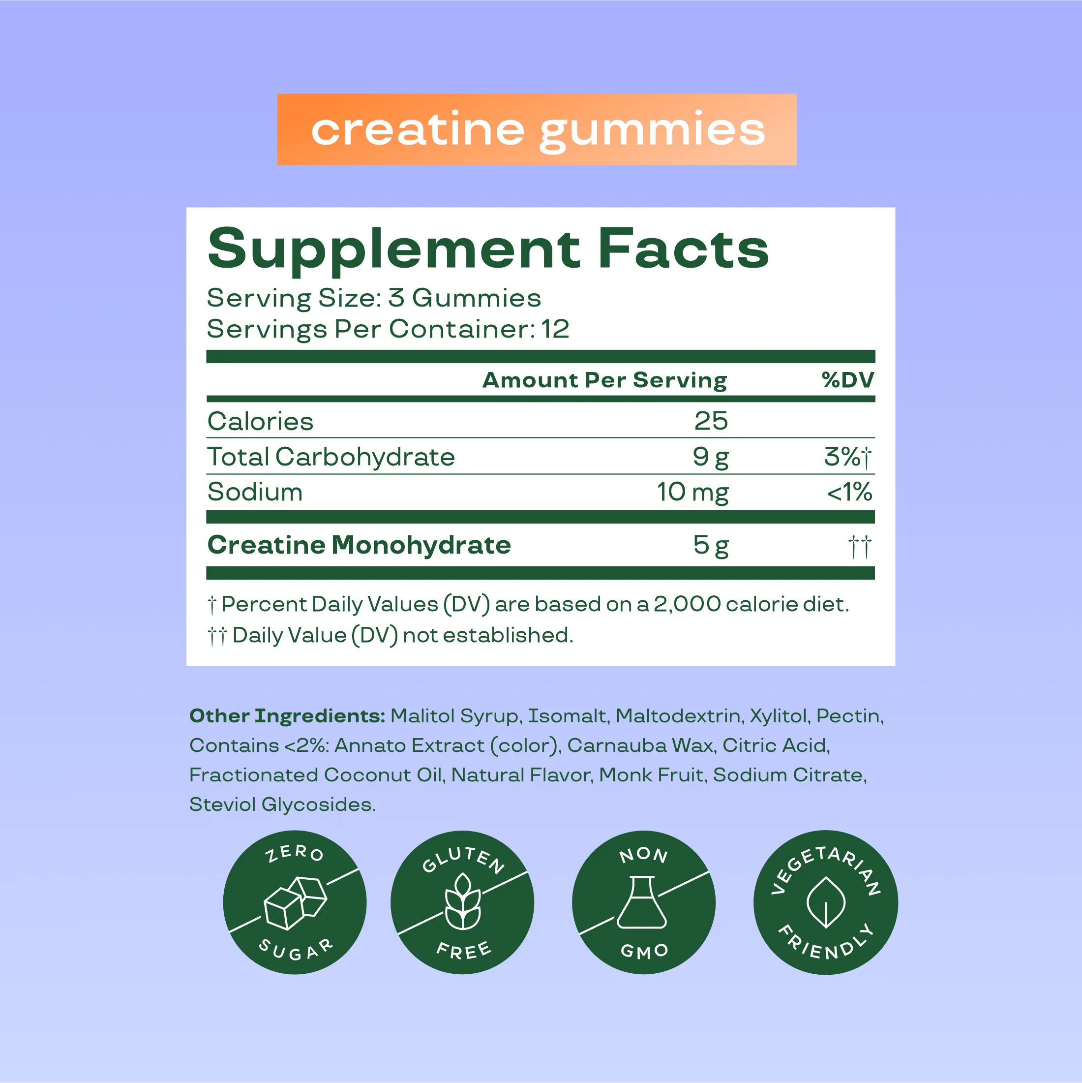 Bloom – Creatine Gummies Orange Squeeze