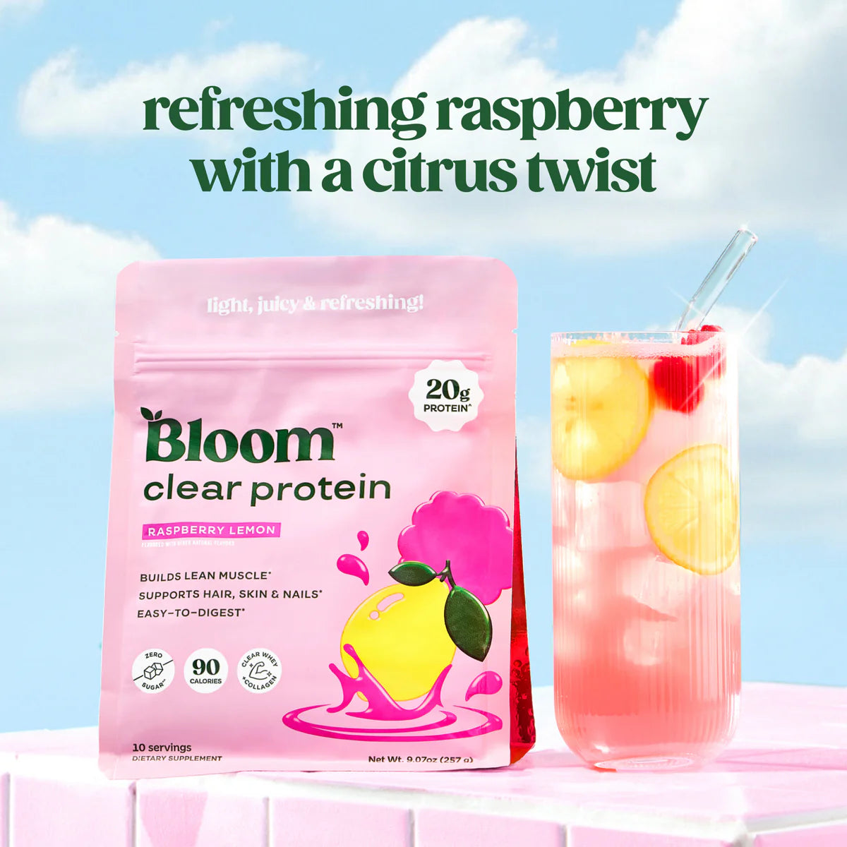 Bloom – Clear Protein Raspberry Lemon