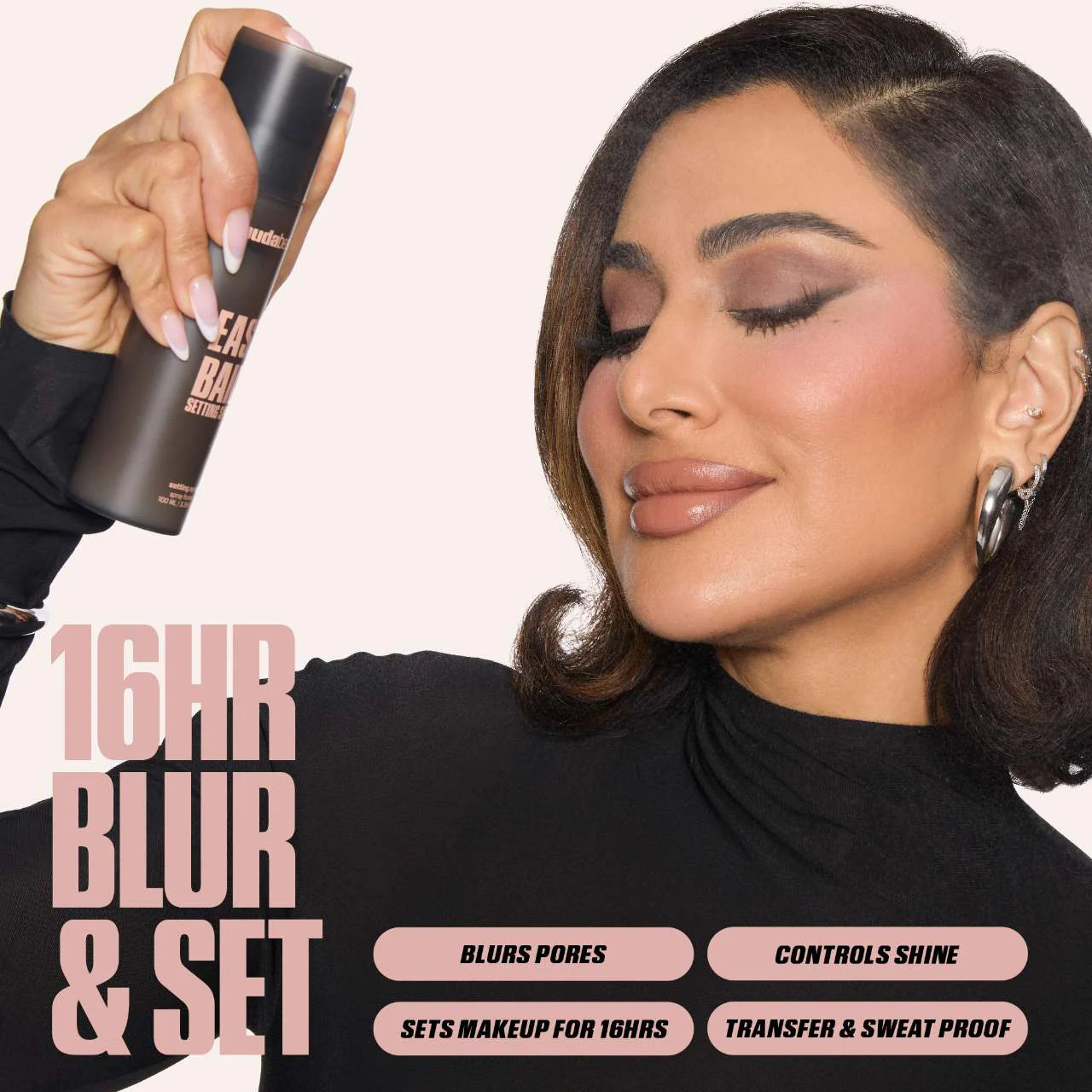 Huda Beauty Easy Bake Setting Spray with 16-Hour Wear (Mini Size)