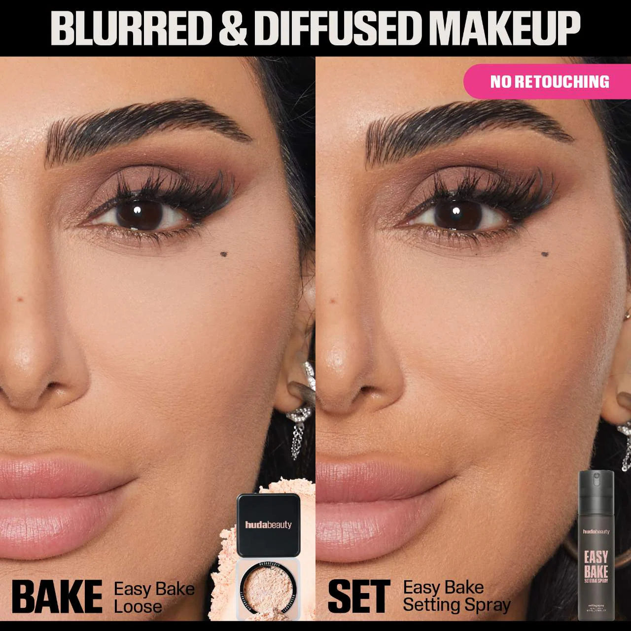 Huda Beauty Easy Bake Setting Spray with 16-Hour Wear (Full Size)