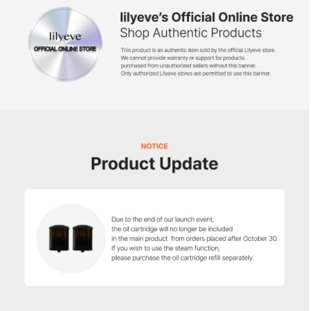 LILYEVE Grow:Turn Brush Steam Booster – Dispositivo Capilar 4 em 1