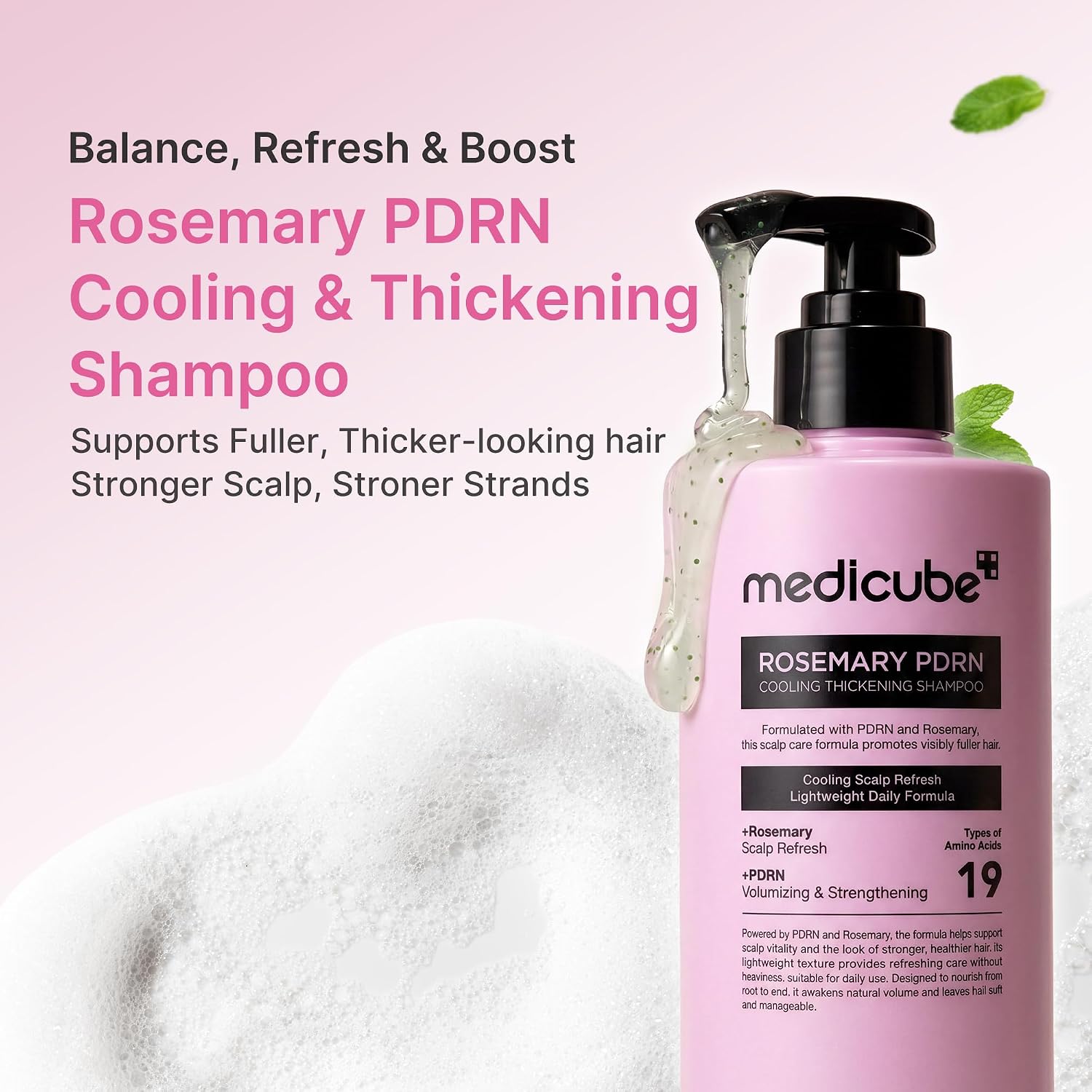Medicube Rosemary PDRN Cooling Thickening Shampoo