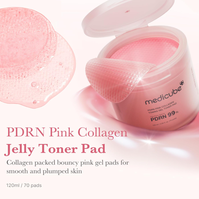 Medicube - PDRN Pink Collagen Toning Gel Toner Pad