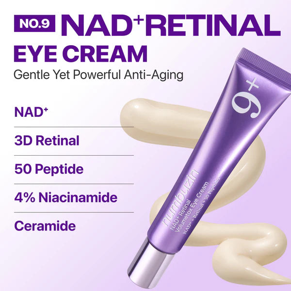 Numbuzin No.9 NAD+ Retinal Volumetox Eye Cream (Lançamento)