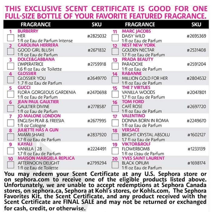 Sephora Favorites - Holiday Perfume Sampler Set